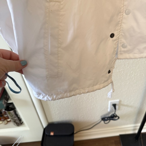 Champion Jacket Men’s Small VGUC white with red and blue accents - Picture 11 of 11